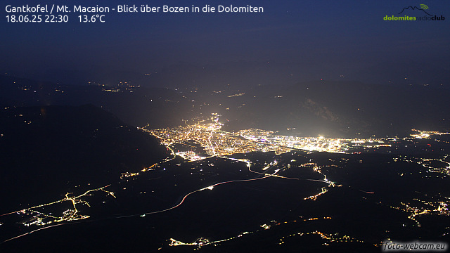 Blick vom Gantkofl Richtung Bozen