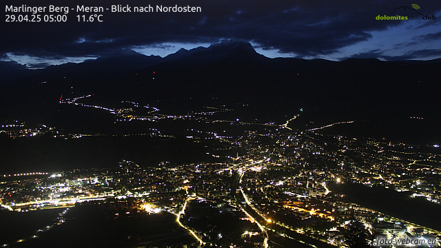 Blick vom Penegal Richtung Bozen