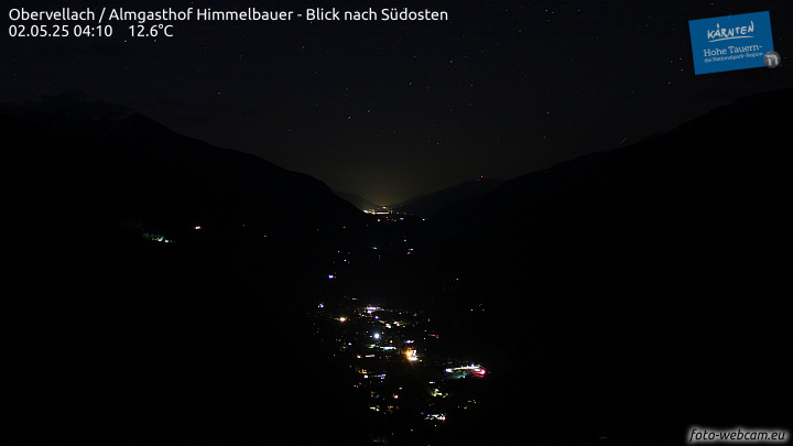 Obervellach, Almgasthof Himmelbauer - Blick nach Südosten