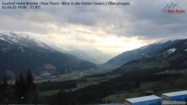 Pass Thurn blik in de Hohen Tauern / Oberpinzgau 