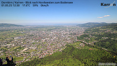 Webcam Karren Dornbirn - Aussicht auf den Bodensee