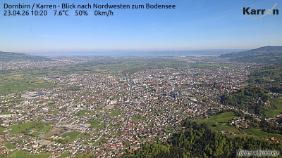 Dornbirn Karren (Blick nach Nordwest zum Bodensee) Dornbirn Karren (Blick nach Nordwest zum Bodensee)