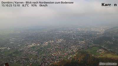 Dornbirn Karren (Blick nach Nordwest zum Bodensee) Dornbirn Karren (Blick nach Nordwest zum Bodensee)
