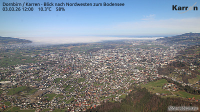 Dornbirn Karren (Blick nach Nordwest zum Bodensee) Dornbirn Karren (Blick nach Nordwest zum Bodensee)
