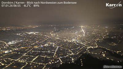 Dornbirn Karren (Blick nach Nordwest zum Bodensee) Dornbirn Karren (Blick nach Nordwest zum Bodensee)