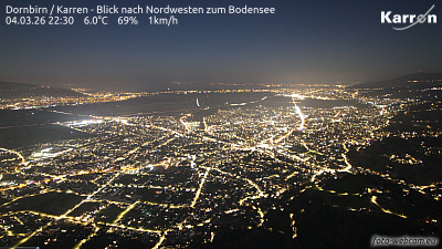 Dornbirn Karren (Blick nach Nordwest zum Bodensee) Dornbirn Karren (Blick nach Nordwest zum Bodensee)