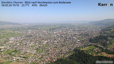 Dornbirn Karren (Blick nach Nordwest zum Bodensee) Dornbirn Karren (Blick nach Nordwest zum Bodensee)