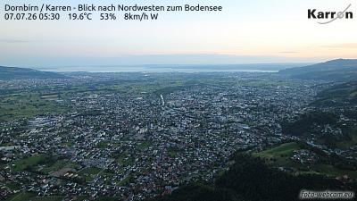 Dornbirn mountain Karren (View from north west to lake of constance) Dornbirn mountain Karren (View from north west to lake of constance)