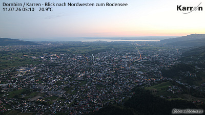 Dornbirn Karren (Blick nach Nordwest zum Bodensee) Dornbirn Karren (Blick nach Nordwest zum Bodensee)