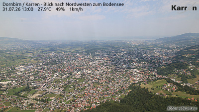 Dornbirn Karren (Blick nach Nordwest zum Bodensee) Dornbirn Karren (Blick nach Nordwest zum Bodensee)