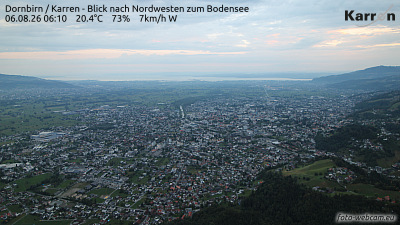 Dornbirn mountain Karren (View from north west to lake of constance) Dornbirn mountain Karren (View from north west to lake of constance)