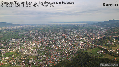 Dornbirn Karren (Blick nach Nordwest zum Bodensee) Dornbirn Karren (Blick nach Nordwest zum Bodensee)