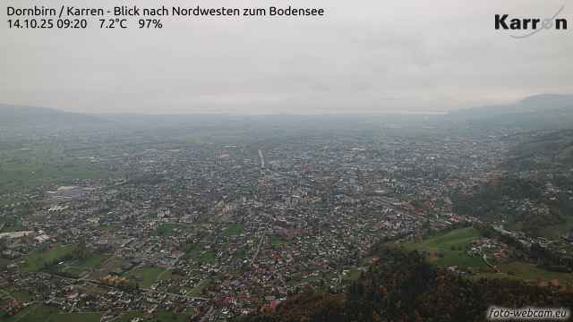 Karren (Blick nach Nordwest zum Bodensee) Karren (Blick nach Nordwest zum Bodensee)