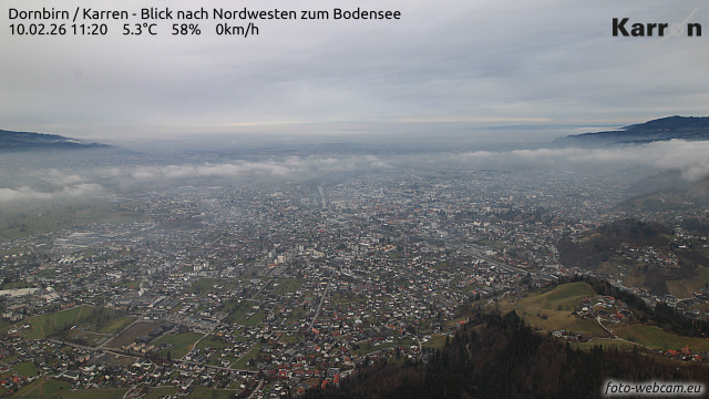 Karren (Blick nach Nordwest zum Bodensee) Karren (Blick nach Nordwest zum Bodensee)