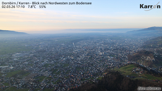 Karren (Blick nach Nordwest zum Bodensee) Karren (Blick nach Nordwest zum Bodensee)