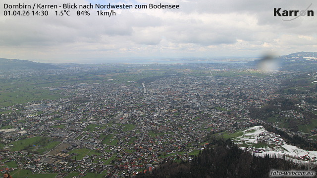 Karren (Blick nach Nordwest zum Bodensee) Karren (Blick nach Nordwest zum Bodensee)