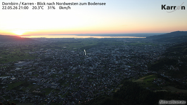 Karren (Blick nach Nordwest zum Bodensee) Karren (Blick nach Nordwest zum Bodensee)
