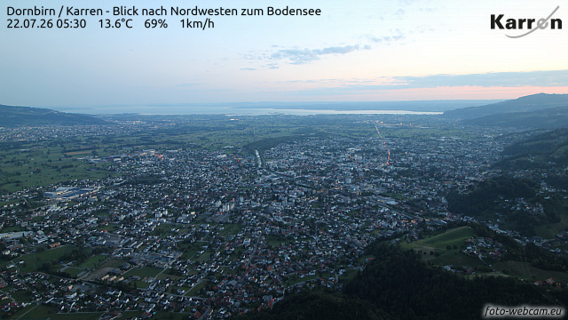 Karren (Blick nach Nordwest zum Bodensee) Karren (Blick nach Nordwest zum Bodensee)