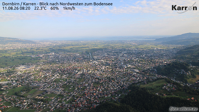 Karren (Blick nach Nordwest zum Bodensee) Karren (Blick nach Nordwest zum Bodensee)