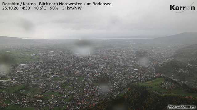 Karren (Blick nach Nordwest zum Bodensee) Karren (Blick nach Nordwest zum Bodensee)