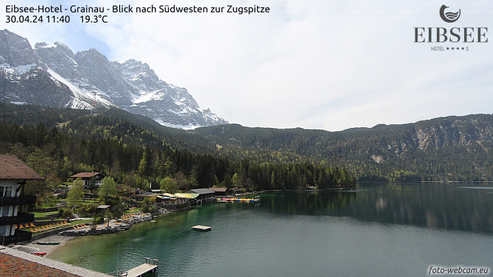 Webcam Zugspitze - Eibsee - SW