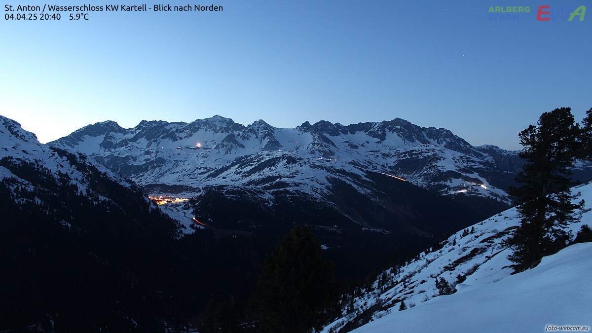 Webcam vista sul comprensorio di St. Anton am Arlberg