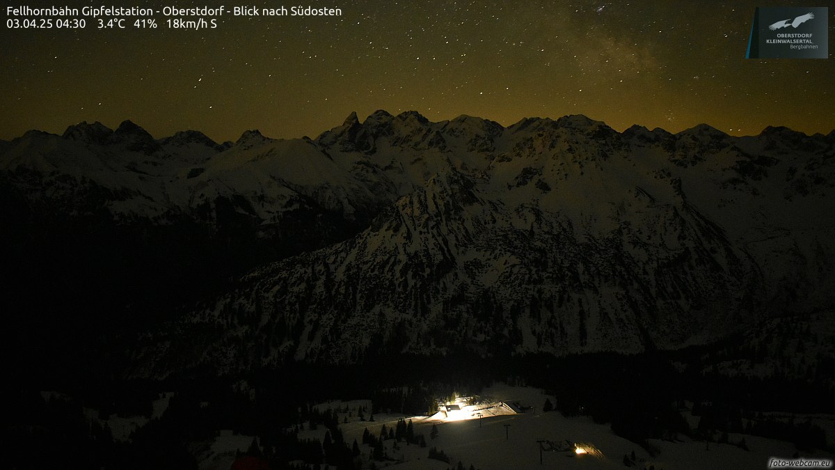 Riezlern webcam - Fellhornbahn Gipfelstation 