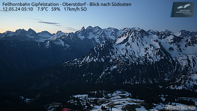 Webcam Fellhornbahn Gipfelstation