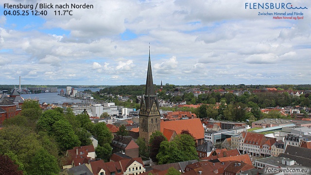 Live webcam feed from Flensburg in Germany