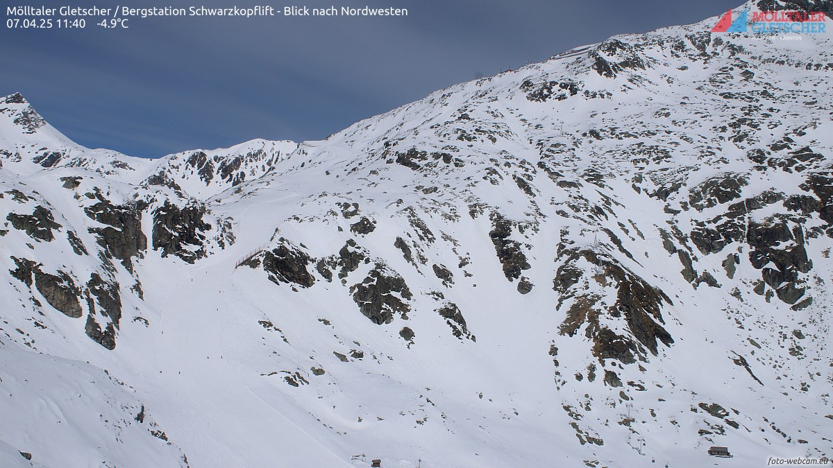 Webkamera Mölltal - ledovec a Mölltal-Ankogel