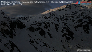 Mölltaler Gletscher (AT), Schwarzkopf 2384 m n.m.