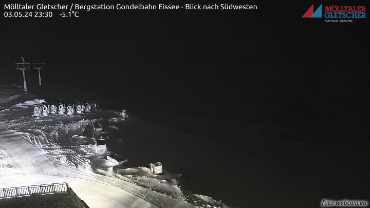 Mölltaler Gletscher - Eissee - pohled na jihozápad