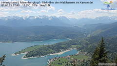 Webcam Herzogstand - Walchensee - Karwendelgebirge