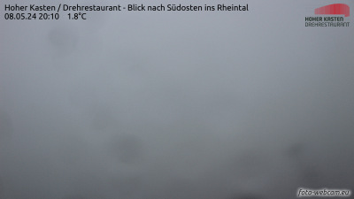 Webcam Bild: Hoher Kasten - Richtung Rheintal