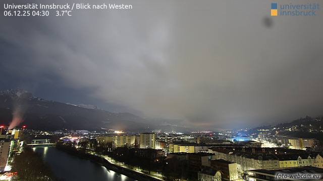Universität Innsbruck – Blick nach Westen (Live-Webcam)