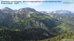 Das Restaurant Halbzeit an der Mittelstation der Jennerbahn. • © Berchtesgadener Bergbahn AG / Fotomagie Berchtesgaden Marika Hildebrandt