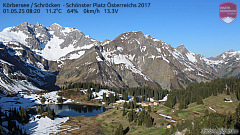 Der wunderschöne Kalbelesee in Schröcken mit Blick auf den Biberkopf am Hochtannbergpass. • © Friedrich Böhringer, Bregenzerwald Tourismus