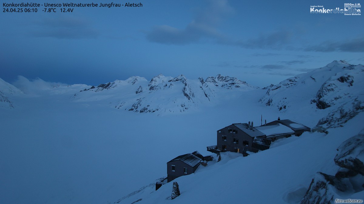 Konkordiahütte - Unesco Weltnaturerbe Jungfrau - Aletsch - Foto-Webcam.eu