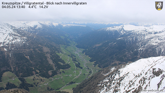 Wetter und Livebild Villgraten/Kalkstein, Livecam und Webcam Innervillgraten - 1400 Meter Seehöhe