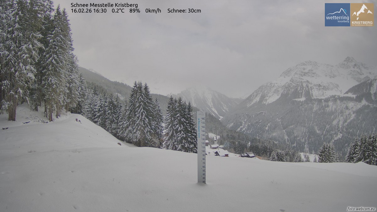 Schnee Messtelle Kristberg