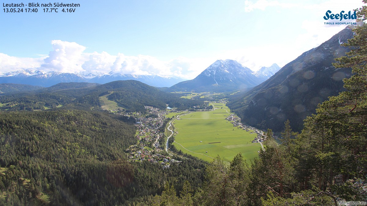 Webcam Leutasch panorama - 1532m - Seefeld in Tirol