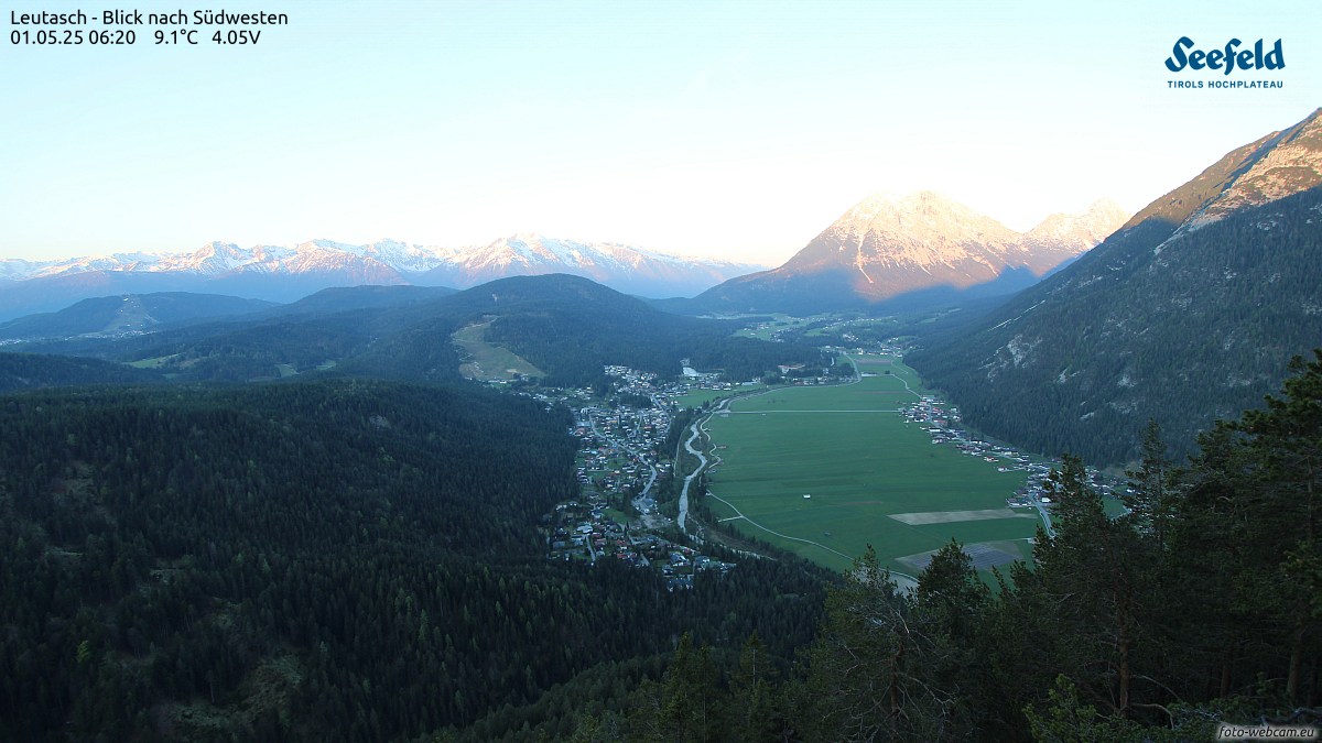 Webcam Leutasch panorama - 1532m - Seefeld in Tirol