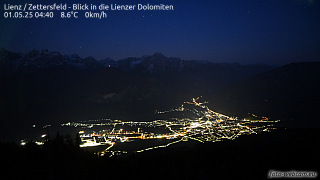 Webcam Lienzer Talboden Richtung Dolomiten und Hochstein