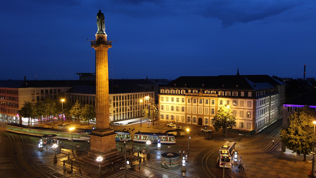 Darmstadt blick zum luisenplatz foto webcam eu