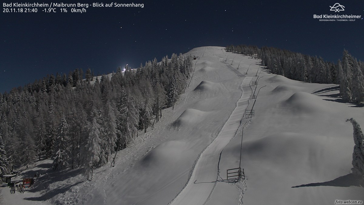 Bad Kleinkirchheim / Maibrunn Berg - Blick auf Sonnenhang - Foto-Webcam.eu