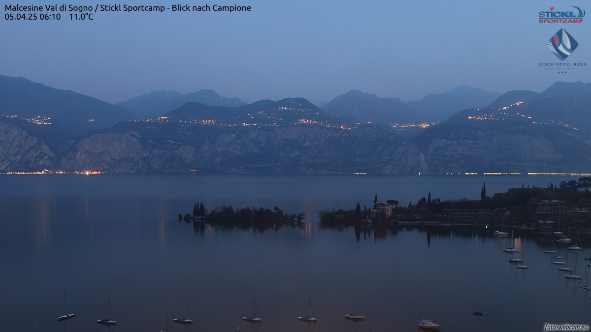 Gardasee mit dem Blick auf Malcesine