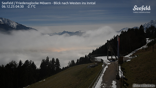 Seefeld / Mösern – Blick nach Westen ins Inntal (Live-Webcam)