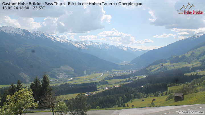 Webcam mit Blick in die Hohen Tauern, Oberpinzgau, Paß Thurn
