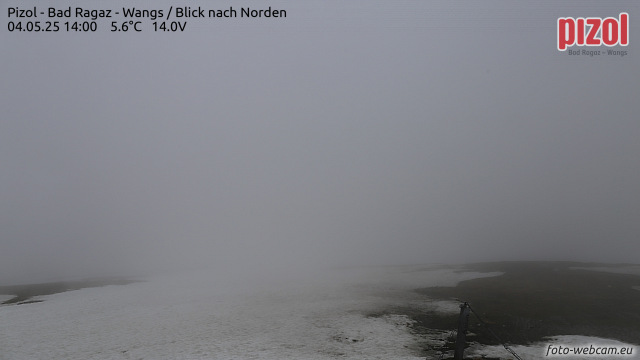 Live webcam feed from Pizol in Switzerland