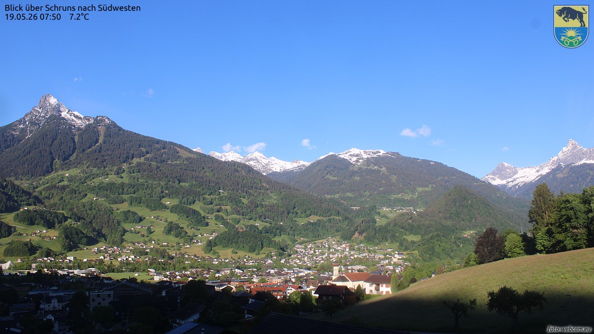 Marktgemeinde Schruns auf 735 m Seehöhe